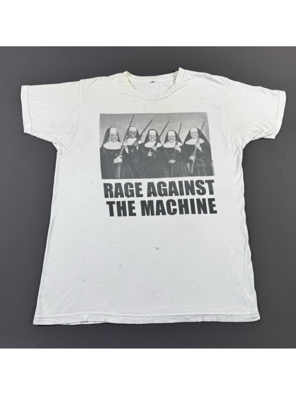 Rage Against The Machine Nun Gun Band Tee Album Tour Concert Art Logo Large Fit